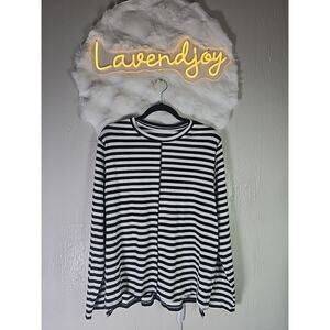 Banana Republic Nautical Shirt Womens XL Pullover Stretch Classic Preppy Casual